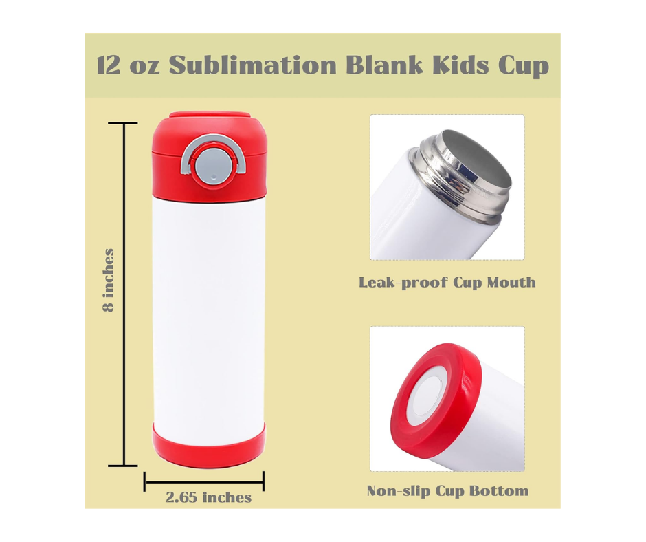 12oz My Hero Academia sublimation kids tumbler, water bottle