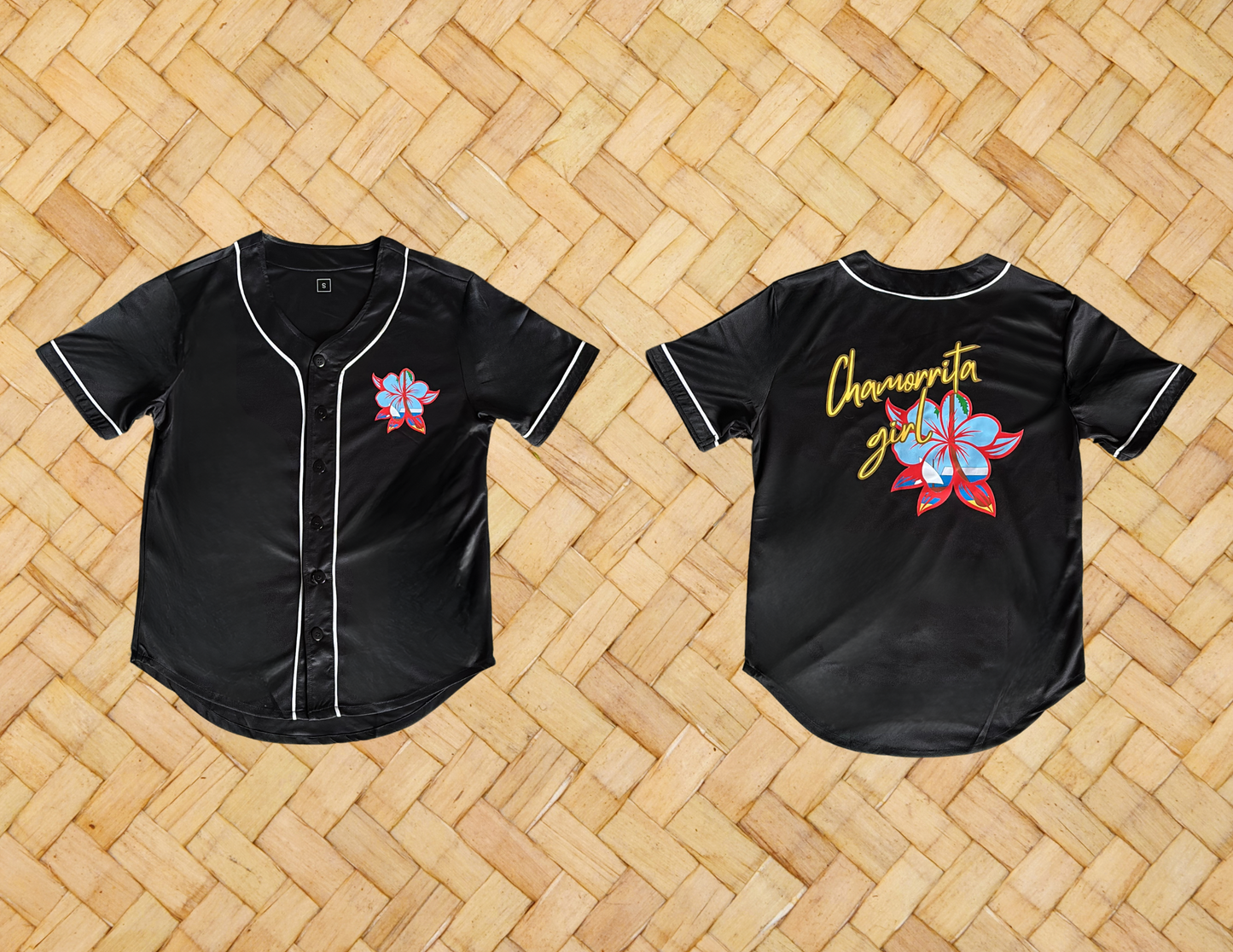 Chamorrita Girl - Kids Black Baseball Jersey