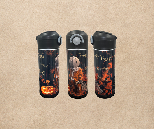 12oz Trick 'r Treat design kids sublimation tumbler, water bottle