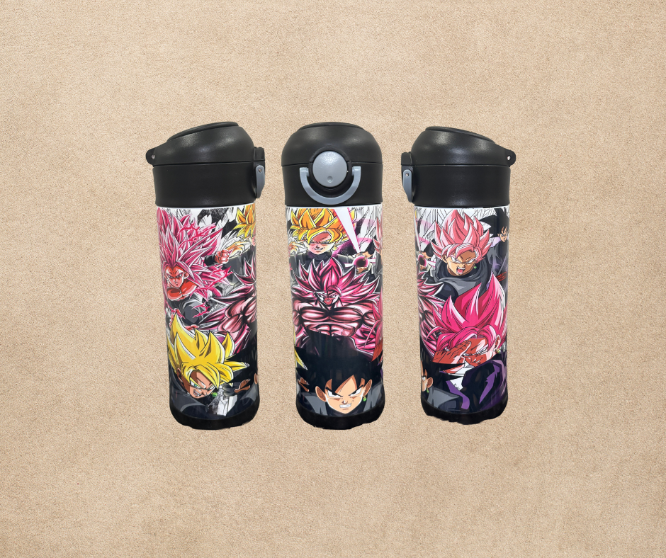 12oz Dragon Ball Z design kids sublimation tumbler, water bottle