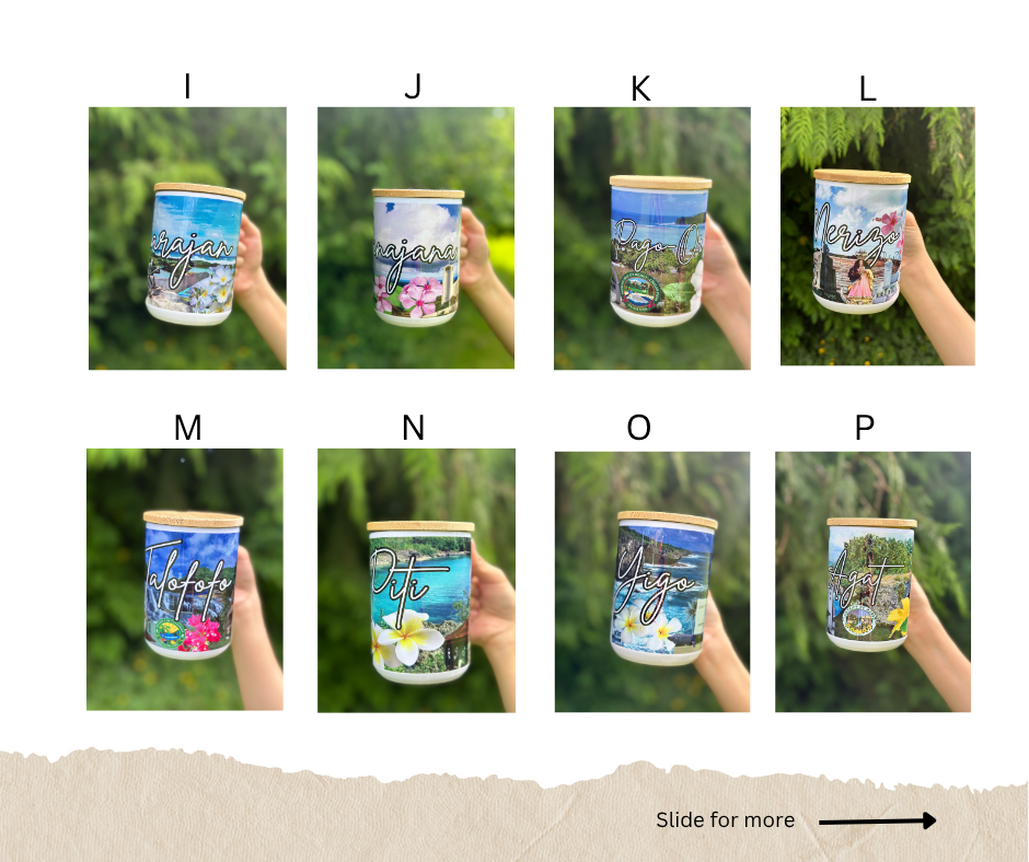 Villages of Guam sublimation coffee mugs with wood coaster