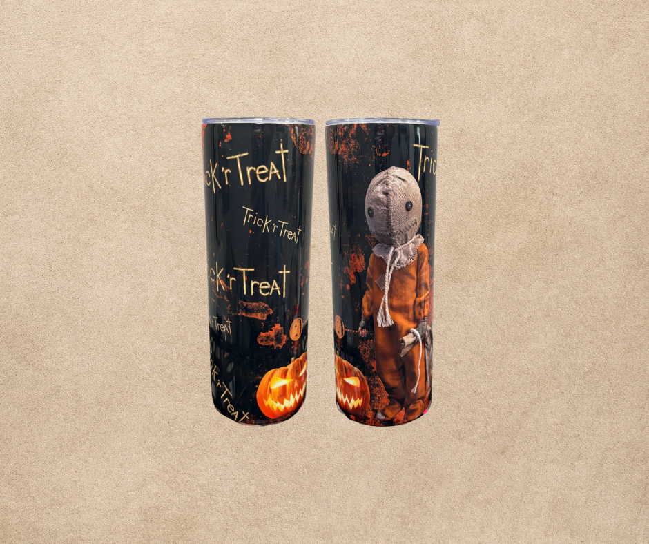 20oz Trick 'r Treat design sublimation tumbler