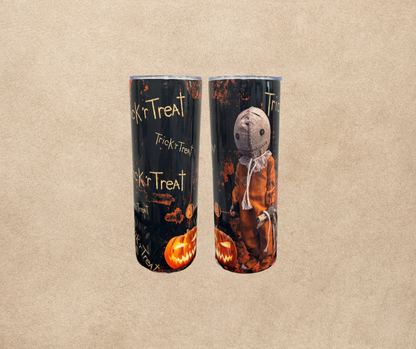 20oz Trick 'r Treat design sublimation tumbler