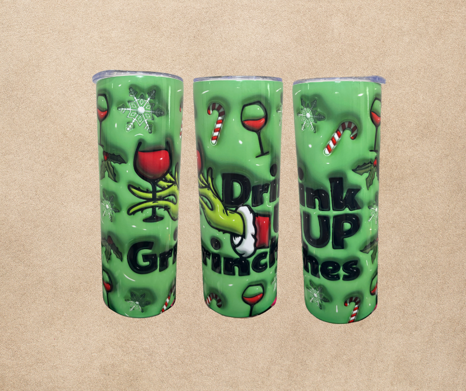 20oz Grinch sublimation tumbler
