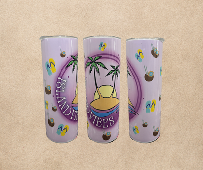 20oz Island Vibes sublimation tumbler