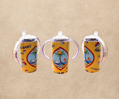 12oz Guam, Hello Kitty Island of Guam sublimation tippy cups