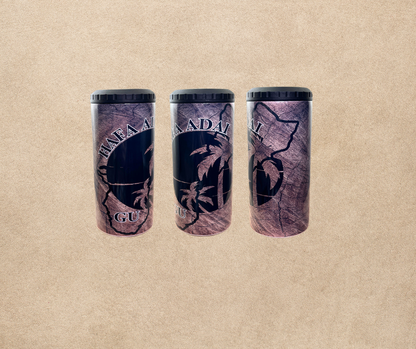 16oz Guam, Seattle Seahawks designs beer/can holder sublimation tumbler