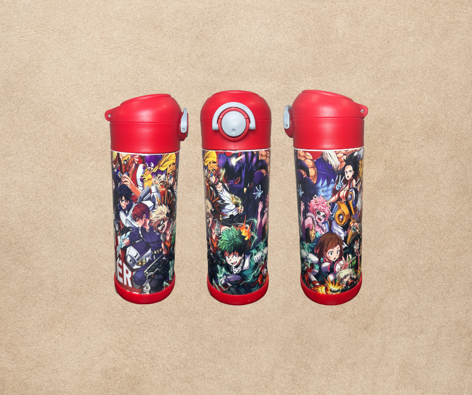 12oz My Hero Academia sublimation kids tumbler, water bottle